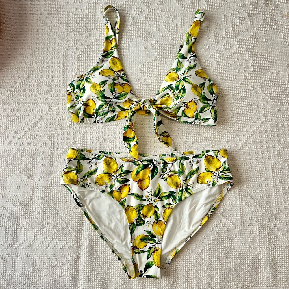 Niptuck Swim Lemon Print Bikini Set - Picture 2 of 5